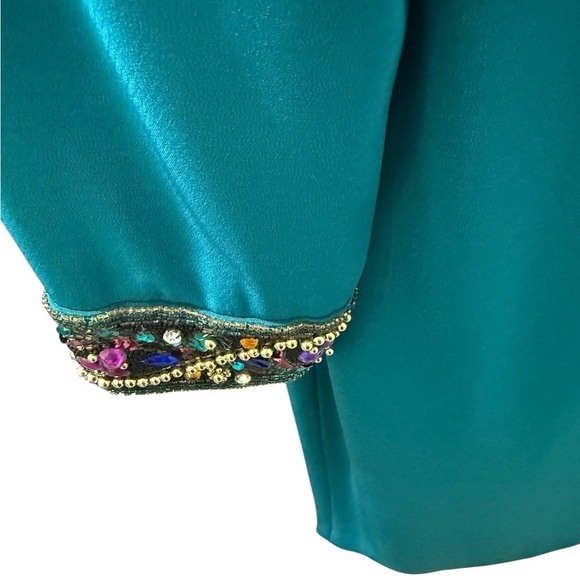 Niteline Della Roufogali Petite Size 10 Emerald Green Cocktail Evening Dress - Picture 4 of 7